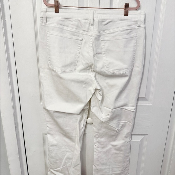 Talbots White Crop Flare Jeans 12 - Picture 2 of 6